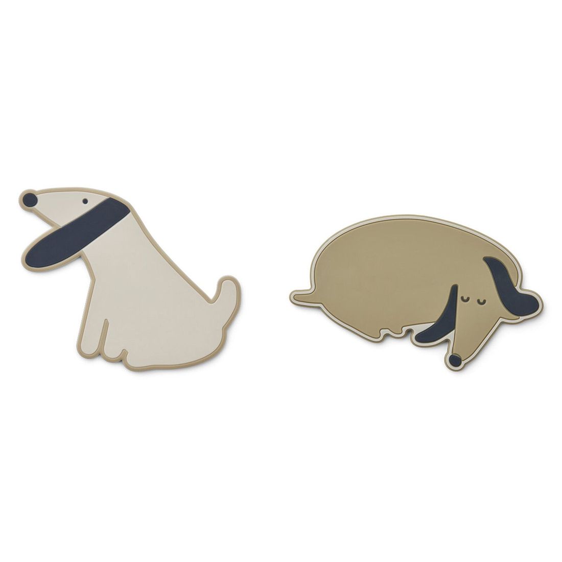 Lot de 2 Jouets de Dentition Gia - Dog Oat Mix (Liewood) - Image 1