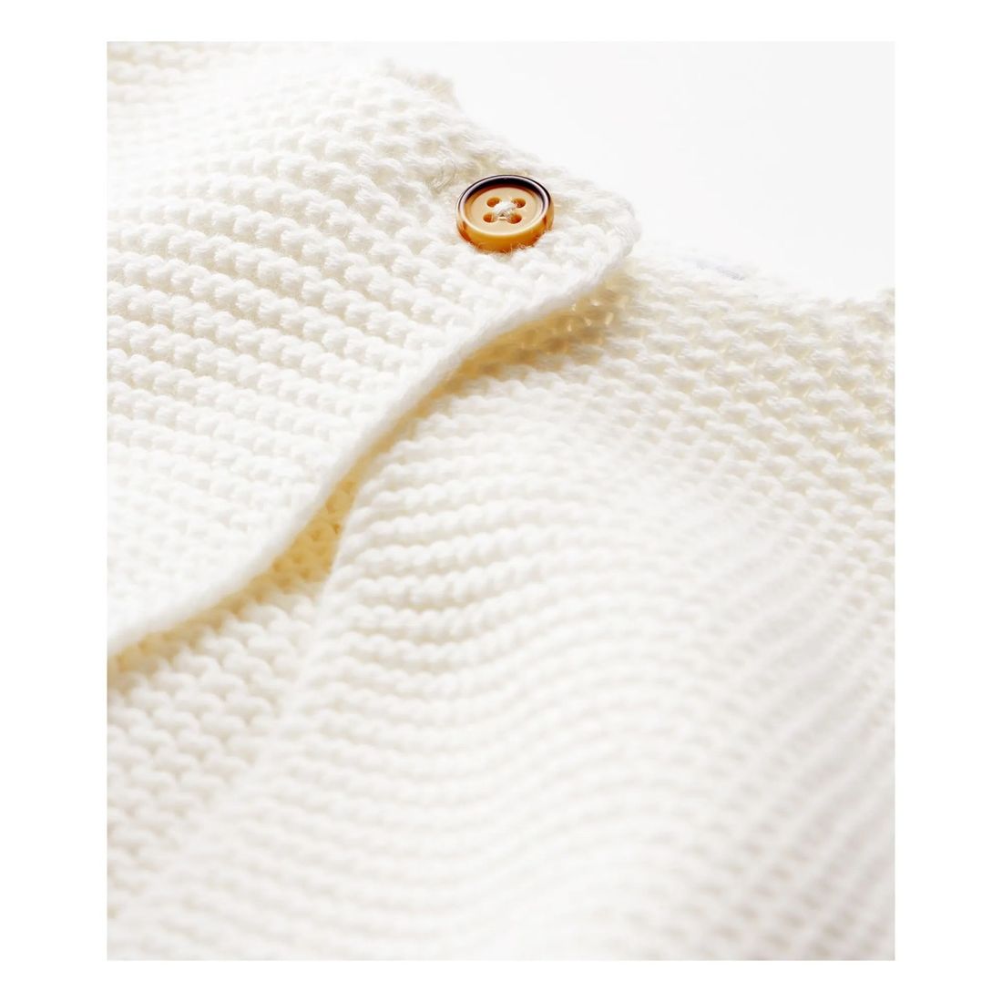 Petit Bateau - Gilet Tricot Point Mousse Fabalero Coton Bio (Petit Bateau) - Image 1