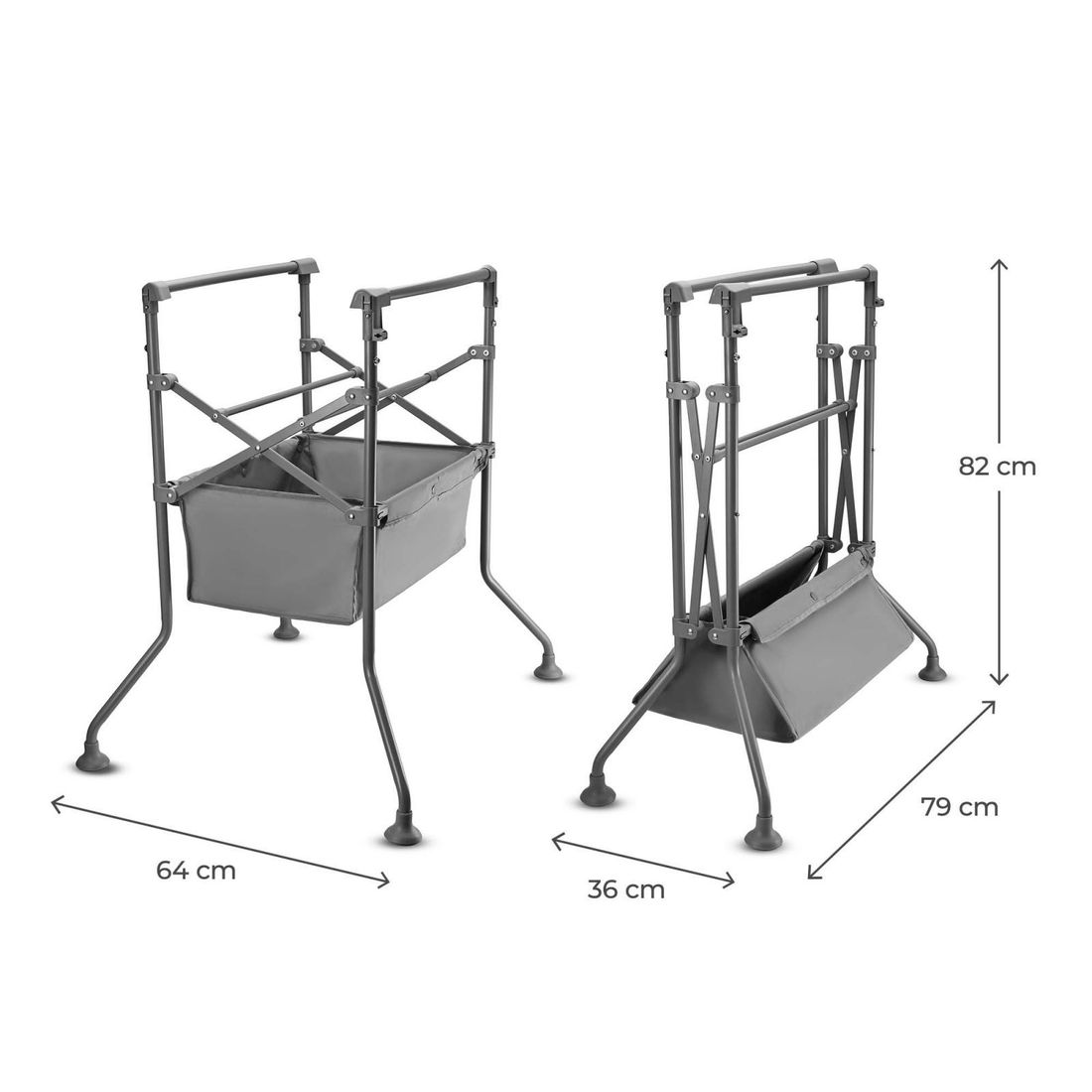 Baignoire avec table à langer sur structure BUBBLY gris (Kinderkraft) - Image 17