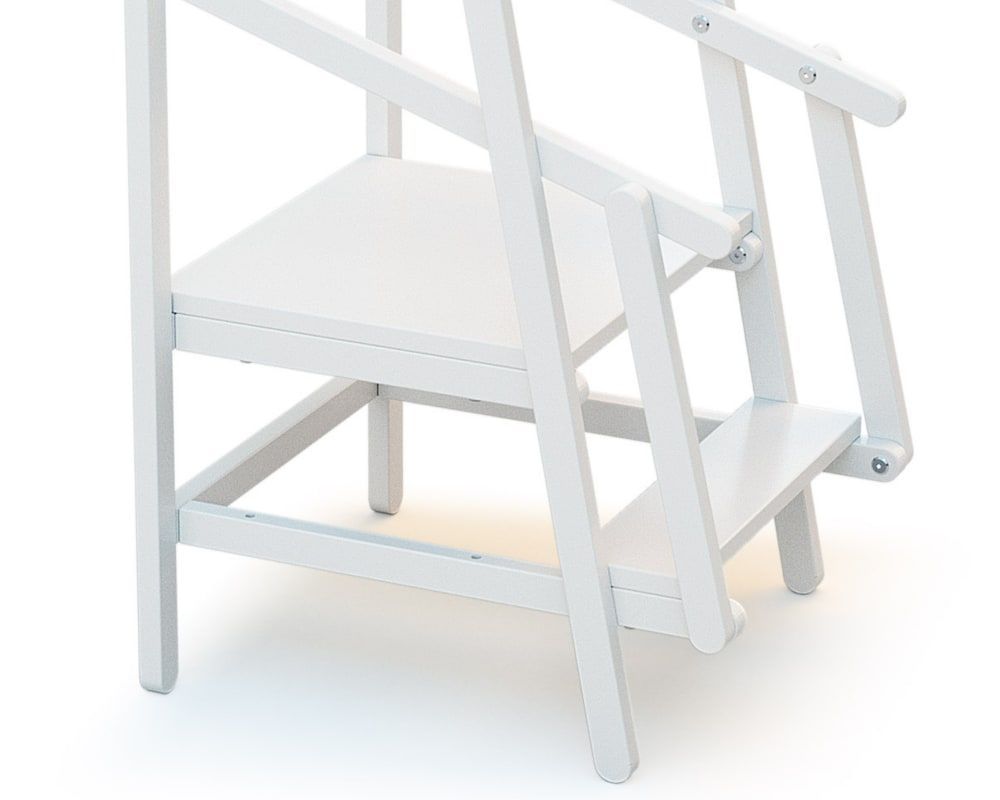 Tour d'observation/apprentissage enfant en bois blanc (Jurababy) - Image 2