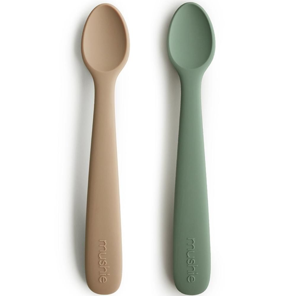 Lot de 2 cuillères en silicone Natural-Dried thyme (Mushie) - Couverture