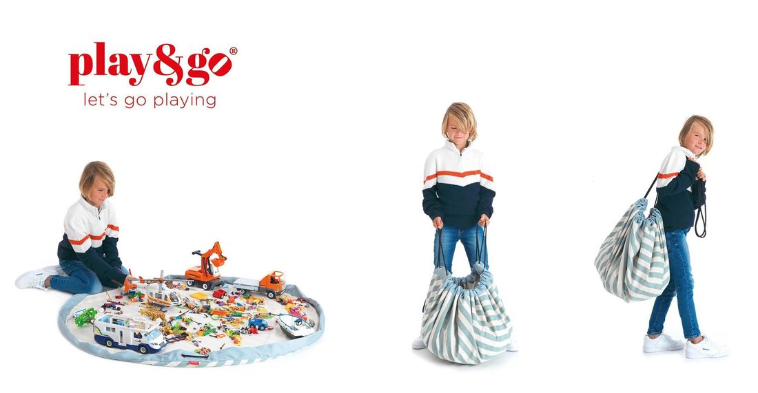 playmat & toy bag-stripes green (Play & Go) - Image 6