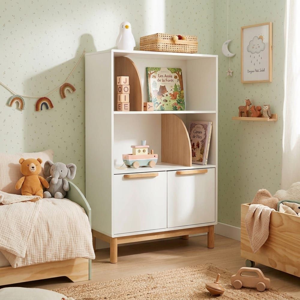 Bibliothèque enfant blanc 75x116 cm (Baita) - Image 1