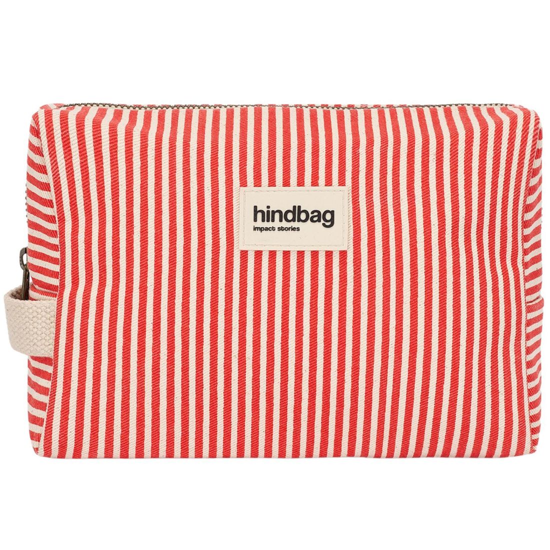 Trousse de toilette Leon Rayures Fines Rouge (Hindbag) - Image 1