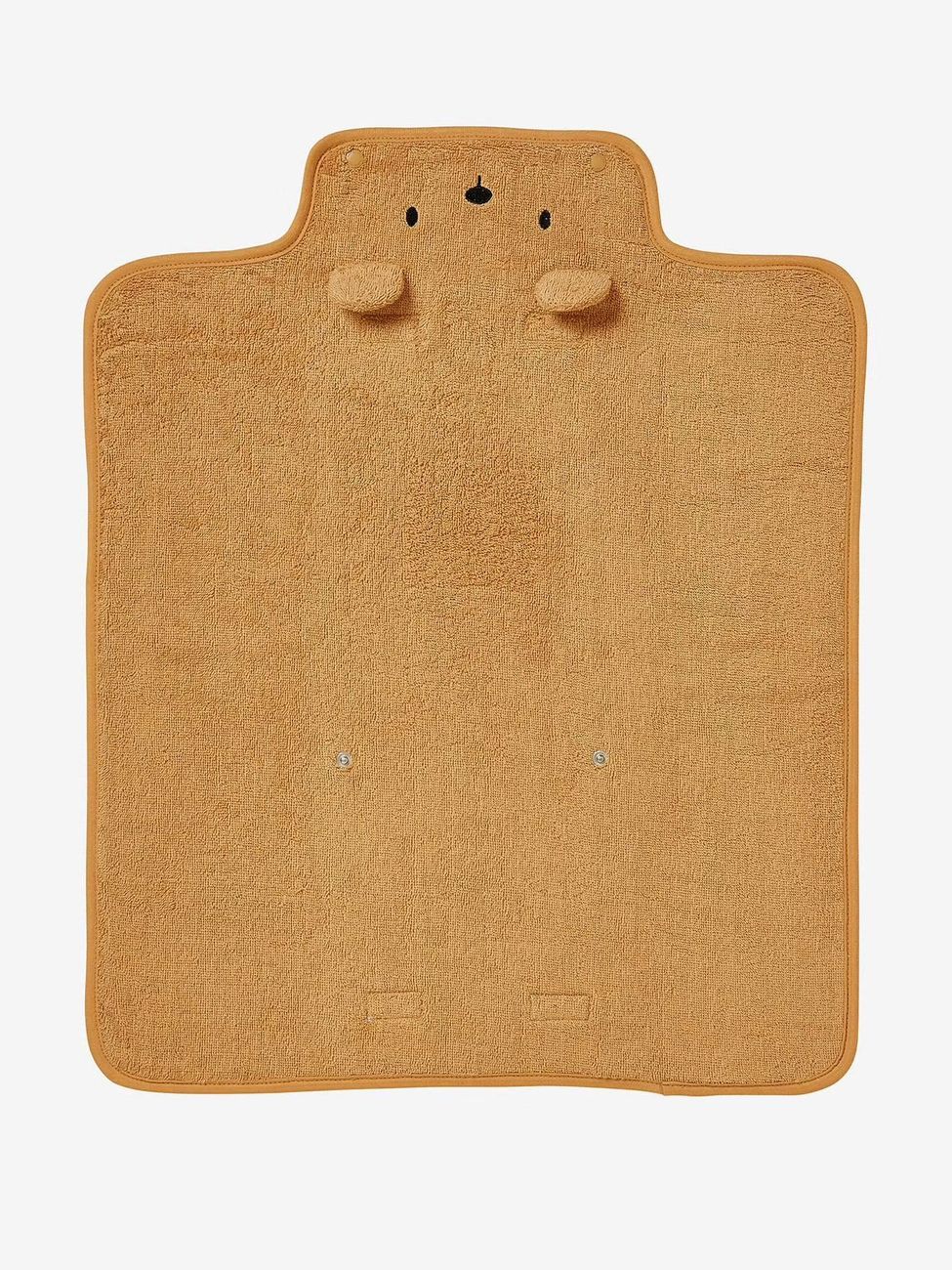 Tapis à langer de voyage en éponge Ourson caramel (Vertbaudet) - Image 1