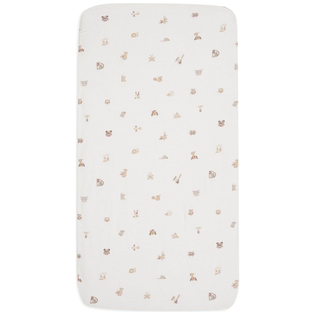 Drap housse en jersey Animal Friends (60 x 120 cm) (Jollein) - Image 4