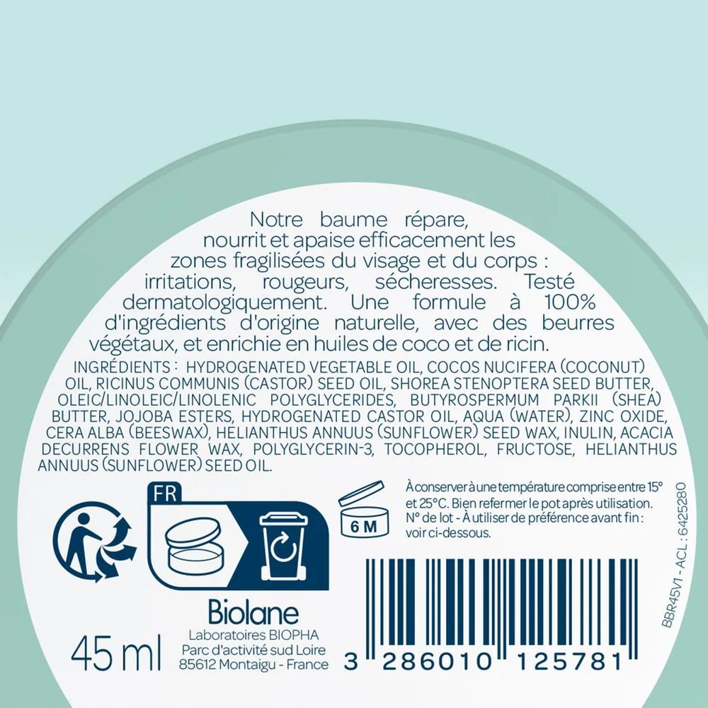 Baume réparateur 45 ml (Biolane) - Image 1