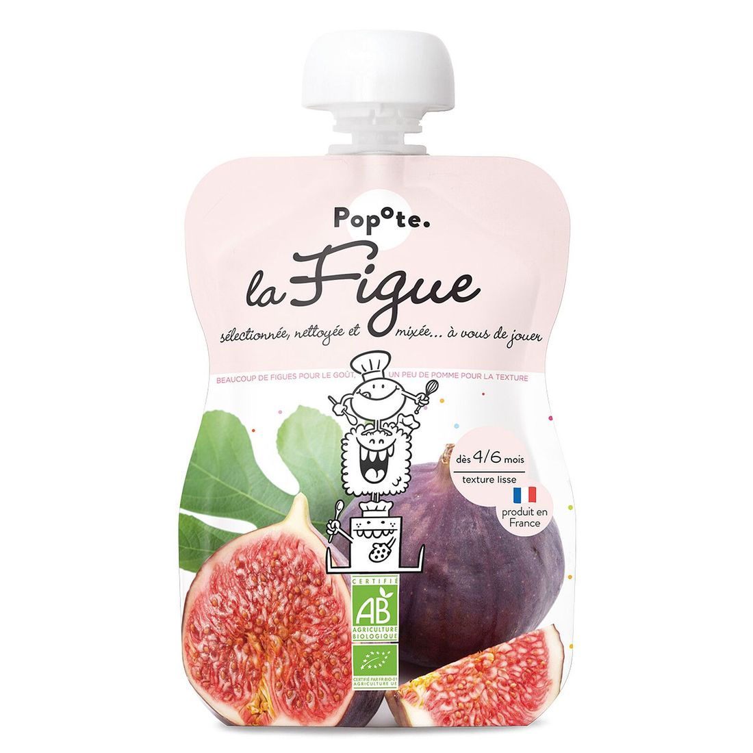 Gourde Repas Bio Figue - 120 g (Popote) - Image 1