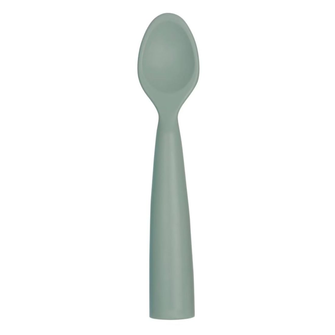 Cuillère Bébé En Silicone Vert Amande (Minikoioi) - Image 1