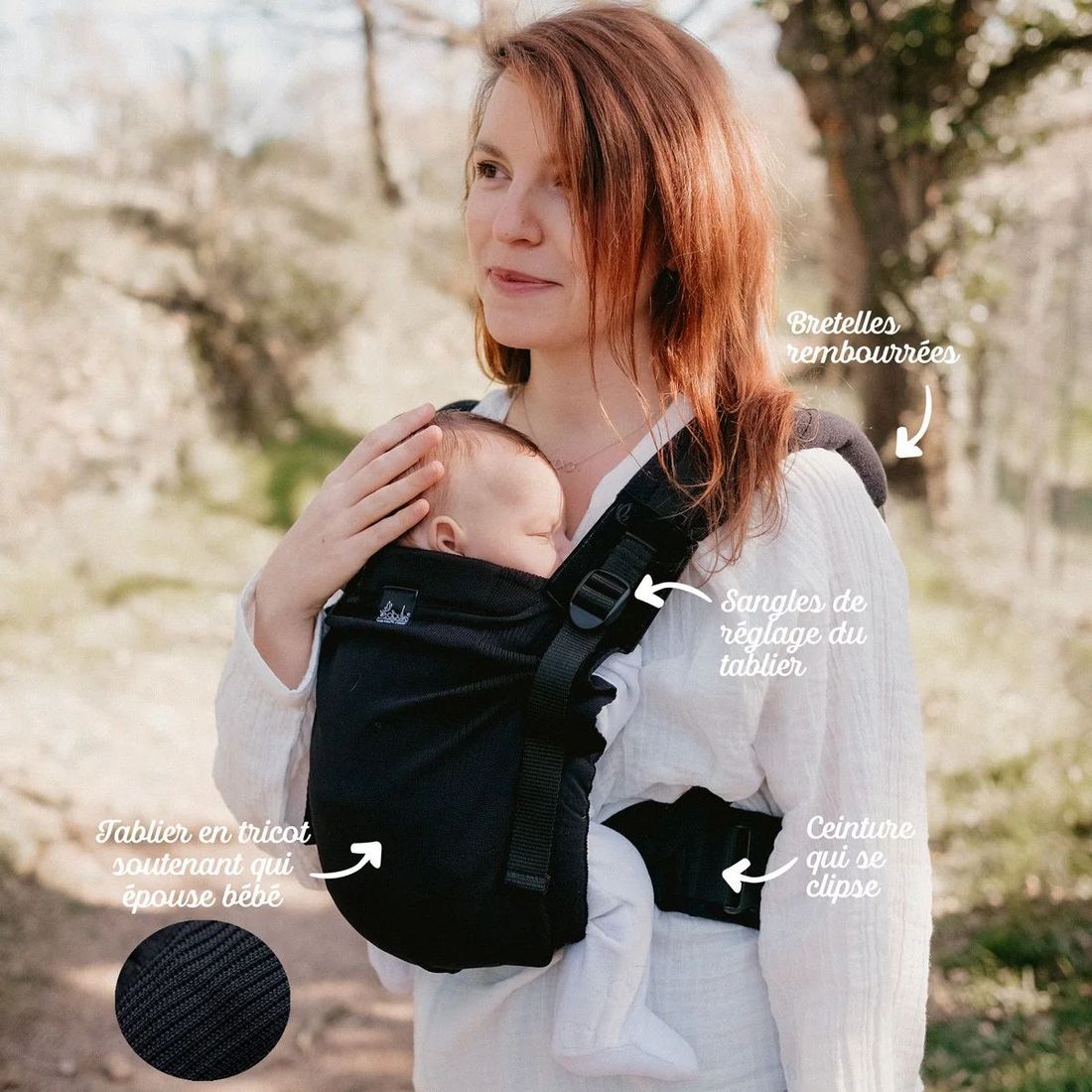 My Néo, Porte bébé physiologique, Noir (Neobulle) - Image 5