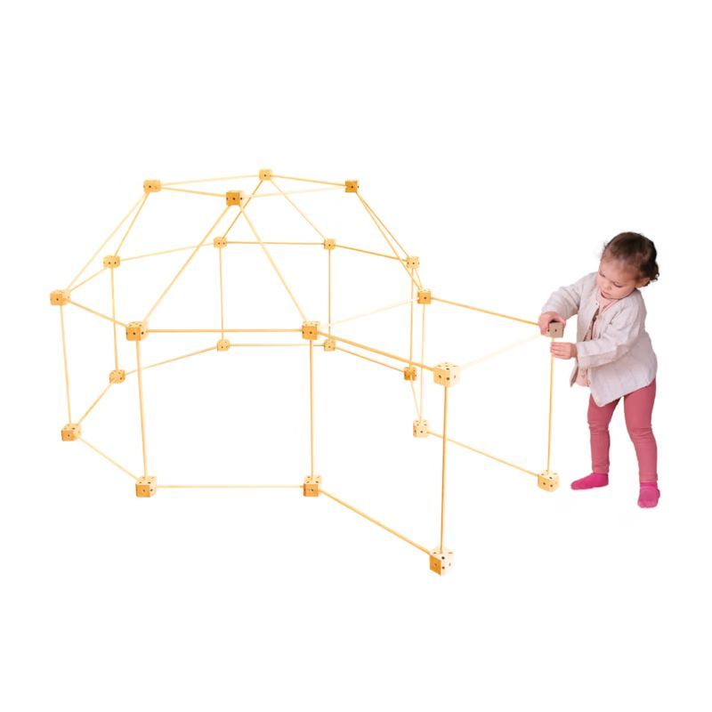 Cabanes à construire 72 pcs motif etoile (Sarbakane) - Image 3