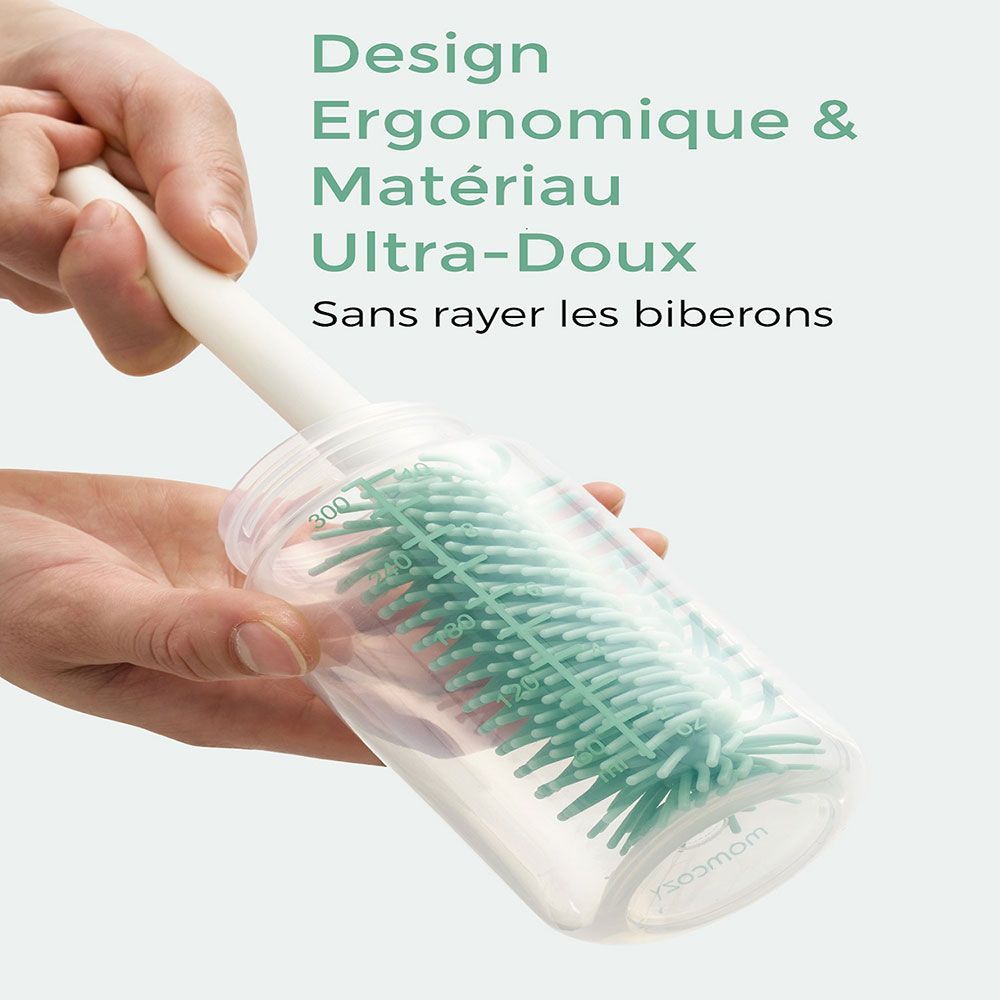 Set de brosses de nettoyage de biberons 7-en-1 portable (Momcozy) - Image 3