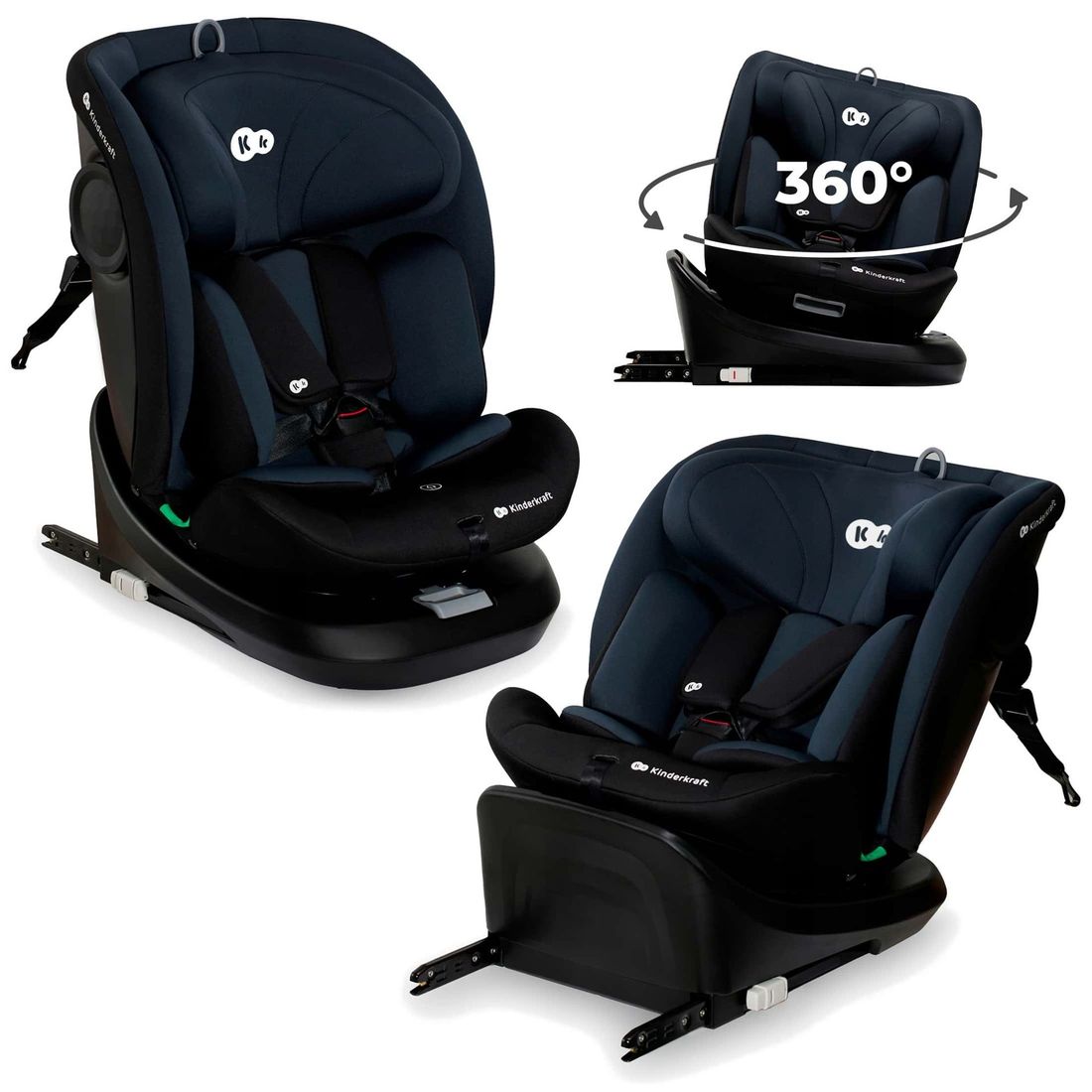 Siège auto I-GROW i-Size noir (Kinderkraft) - Couverture