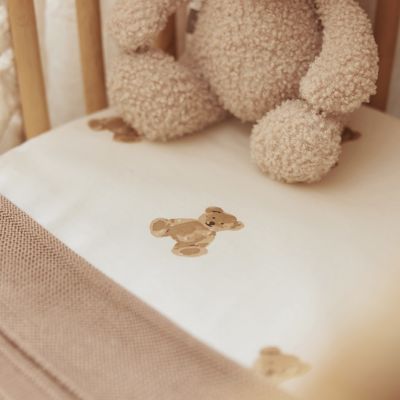 Drap housse en coton ours Teddy Bear (60 x 120 cm) (Jollein) - Image 2