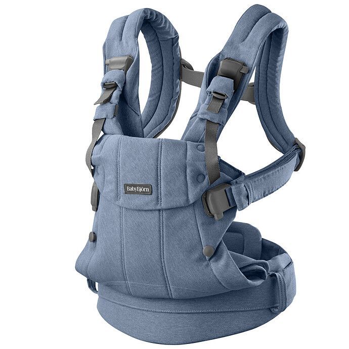 Porte-bébé Harmony Tissé Chiné - Bleu (BabyBjörn) - Image 6