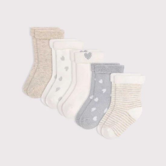 Lot de 5 Paires Chaussettes naissance (Petit Bateau) - Couverture