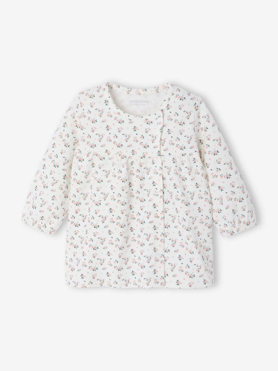Ensemble bébé naissance 3 pièces robe legging et bandeau nude imprimé (Vertbaudet) - Image 2