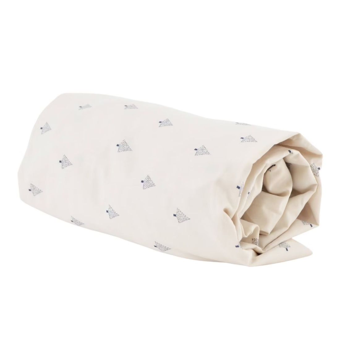 Drap Housse Percale Coton Bio Motif Sapins (Little Crevette) - Couverture