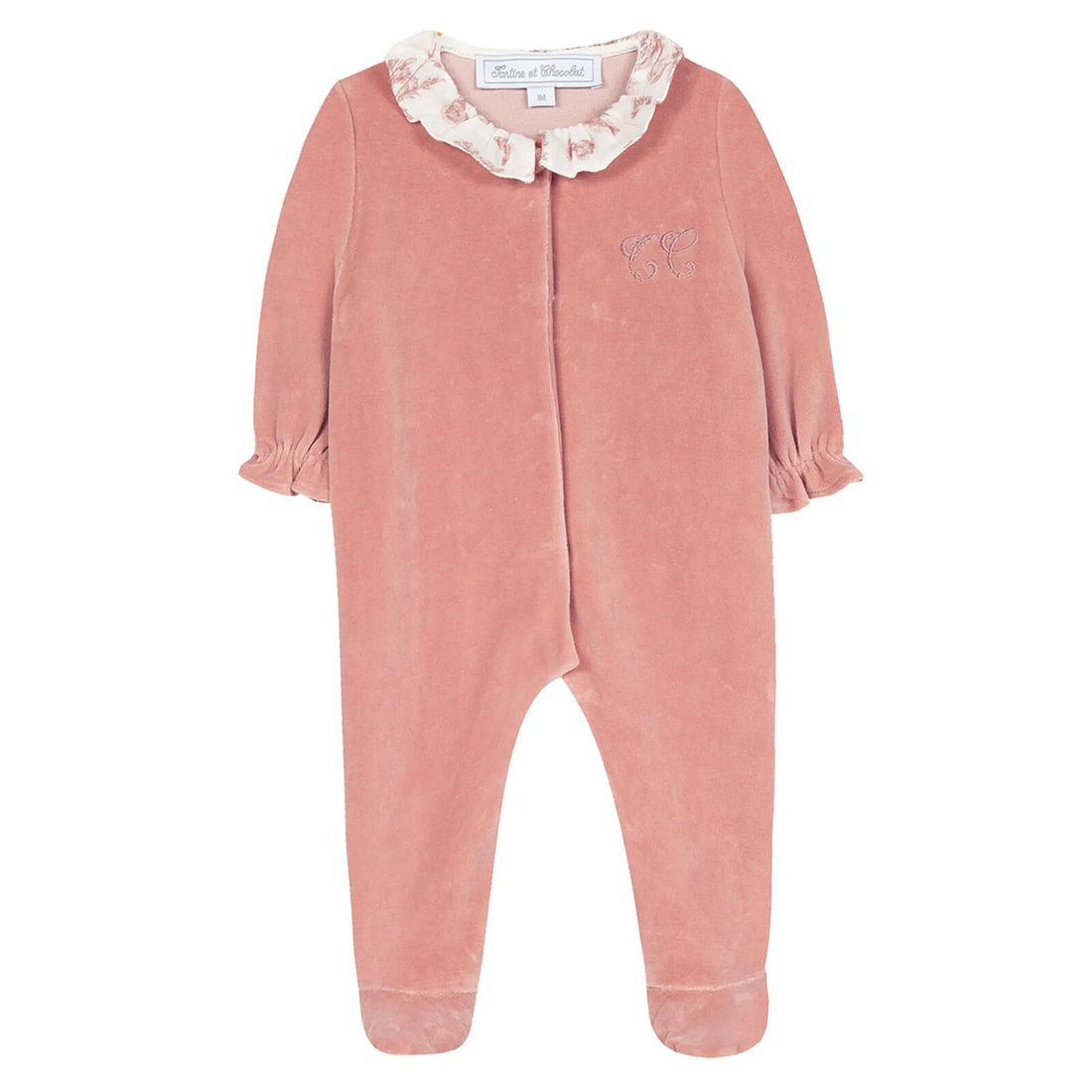 Pyjama Toile de Jouy Rose - 3 Mois (Tartine et Chocolat) - Image 1