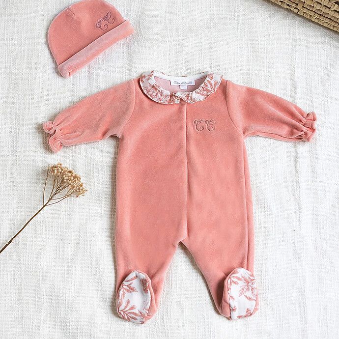 Pyjama Toile de Jouy Rose - 3 Mois (Tartine et Chocolat) - Image 4