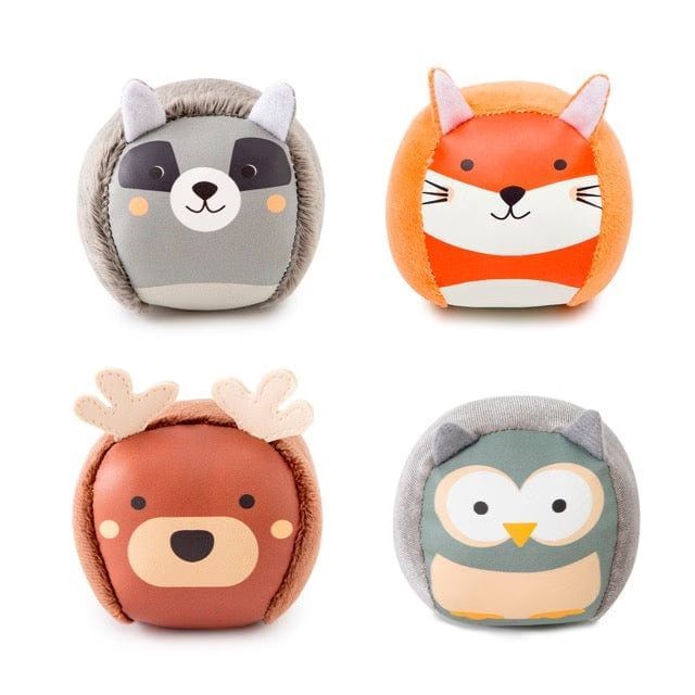 Set de 4 balles doudous forêt (Little Big Friends) - Couverture