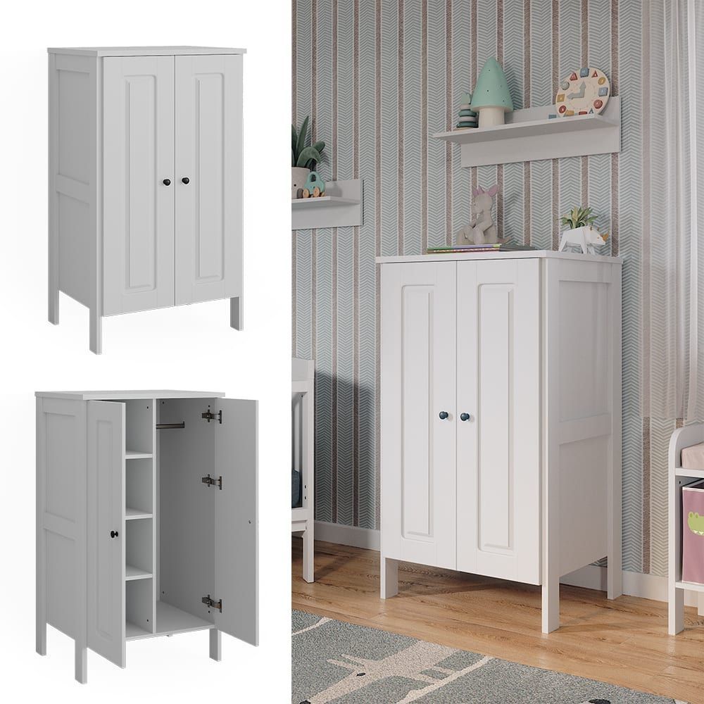 Armoire pour enfants , blanc 70 x 120.6cm (VitaliSpa®) - Image 2
