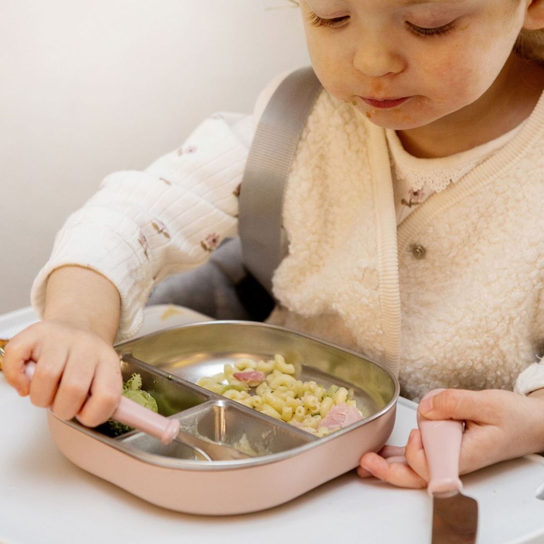 Assiette compartimentée inox Barbe à papa (Béaba) - Image 3