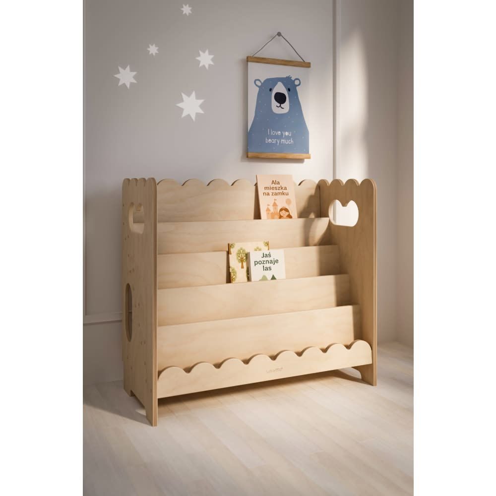 Bibliothèque montessori l84cm pour enfant en bois (Tupti.wood) - Image 3