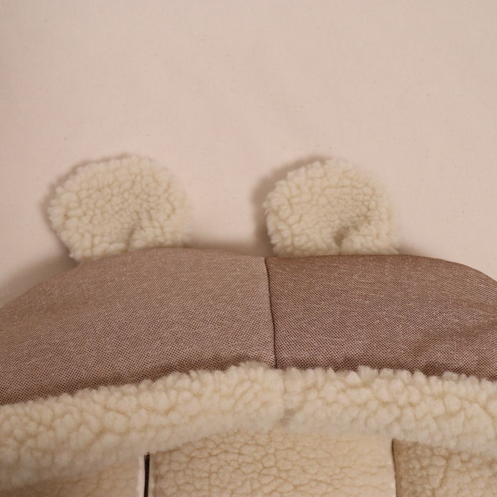 Chancelière capuche souris en laine sable (6-36 mois) (Kaiser) - Image 9