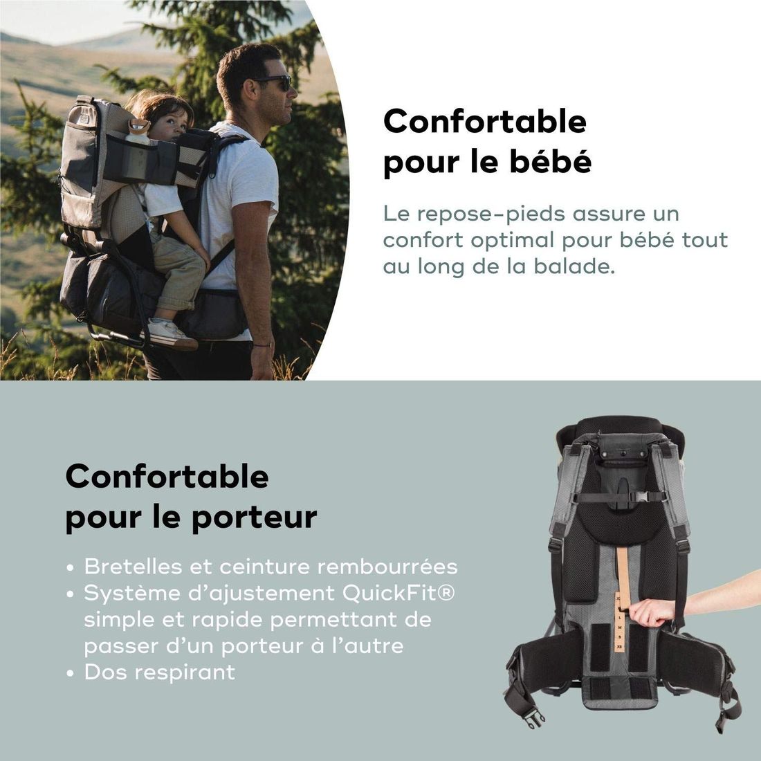 Porte-bébé Randonnée Moov & Hike + (Babymoov) - Image 4