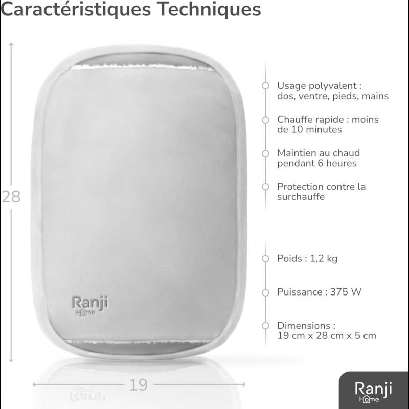 Ranji® bouillotte électrique chauffante (Ranji) - Image 2