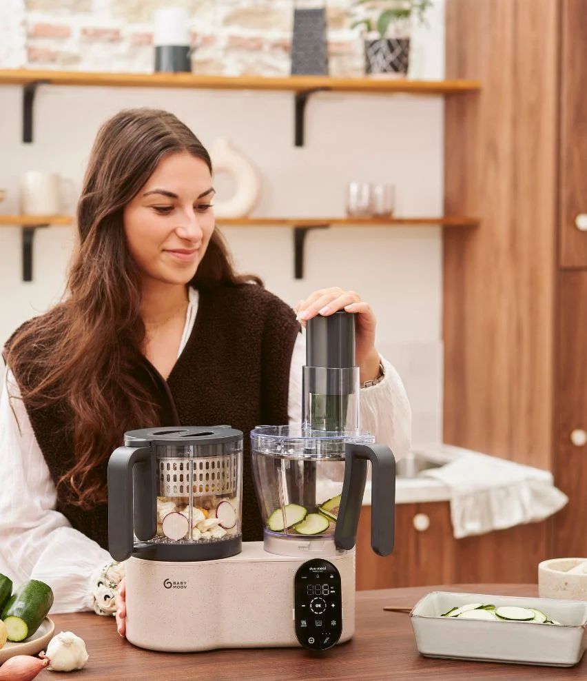 Robot cuiseur Nutribaby Evolution - 6 en 1 avec découpe intégrée (Babymoov) - Image 9