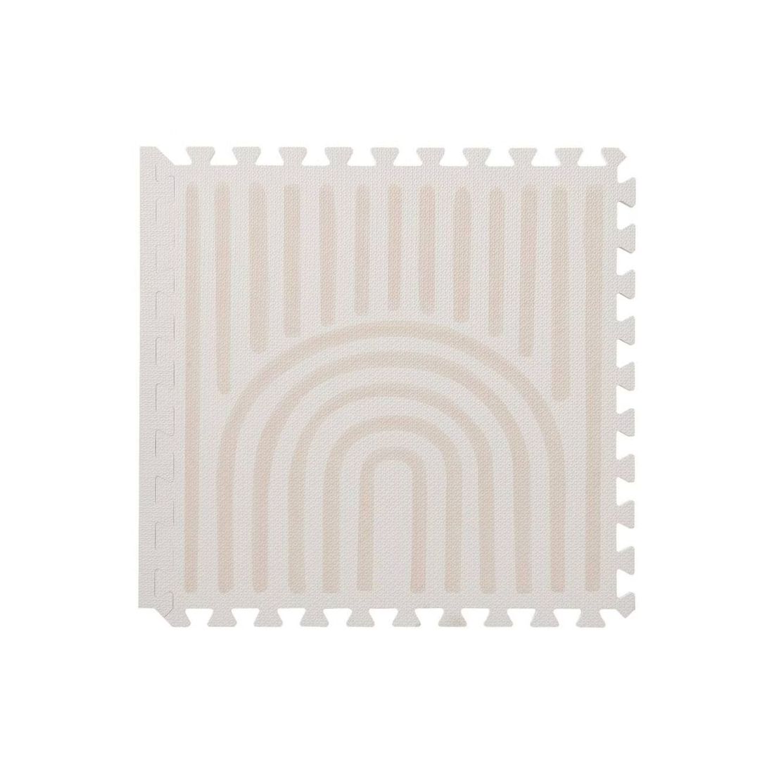 Haven Tapis D'éveil Et De Jeu Bébé Et Enfant Beige À Rayures (ToddleKind) - Image 3