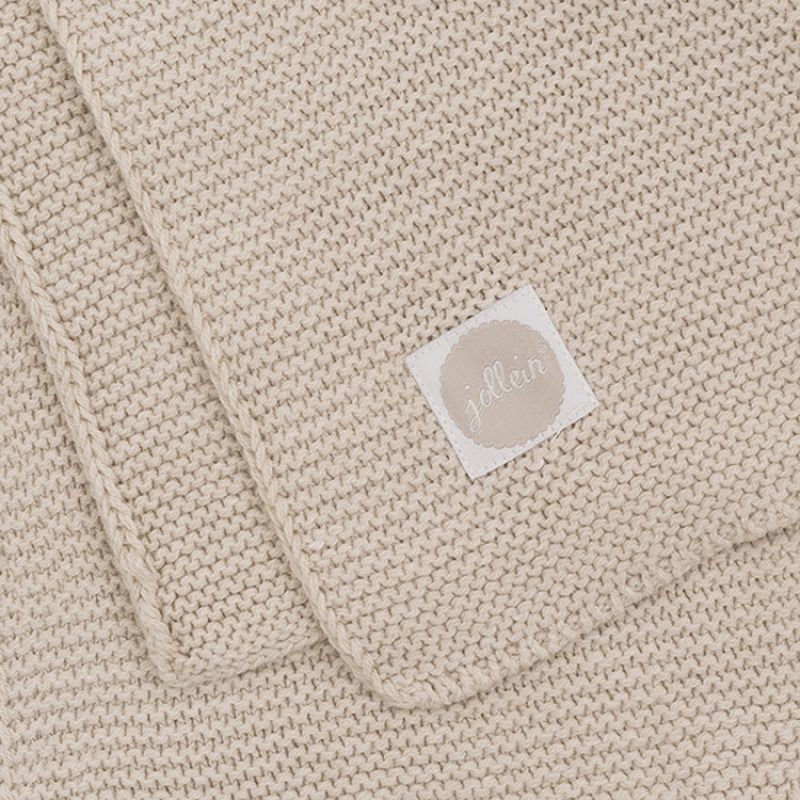 Couverture bébé en coton Basic knit nougat (75 x 100 cm) (Jollein) - Image 7