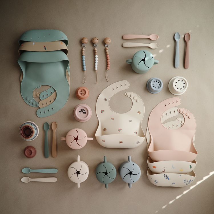 Lot de 2 cuillères en silicone Shifting sand-Blush (Mushie) - Image 5