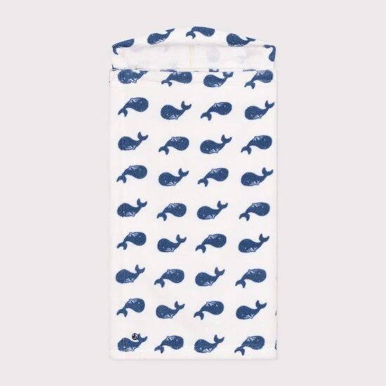 Cape de bain en éponge imprimé baleine (Petit Bateau) - Couverture