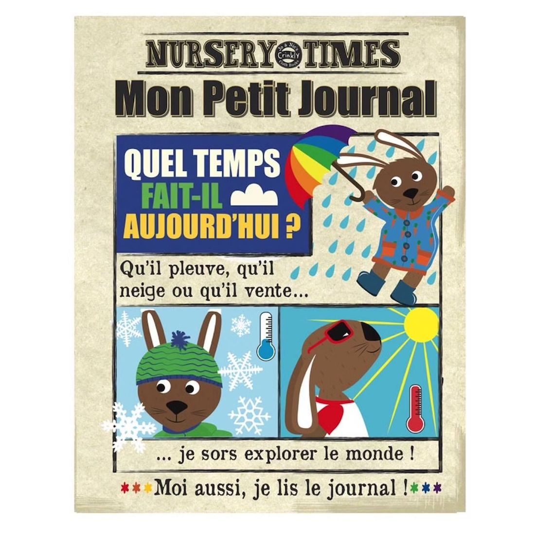 Livre D'éveil - Mon Petit Journal À Froisser - La Meteo Multi-coloured (Jo & Nic’S Crinkly) - Couverture