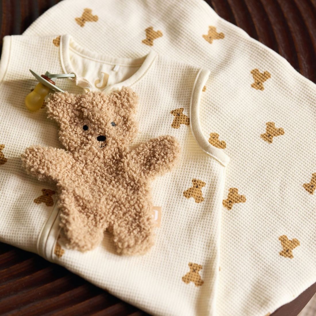 Gigoteuse légère jersey Little Waffle Mini Teddy Bear TOG 0,5 (0-3 mois) (Jollein) - Image 3