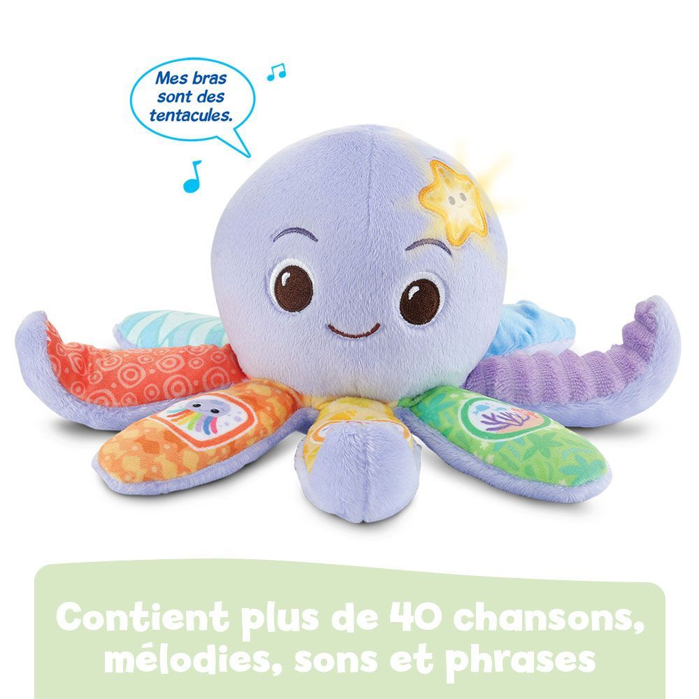 Peluche musicale Lila, Lumi pieuvre musicale (VTech) - Image 4