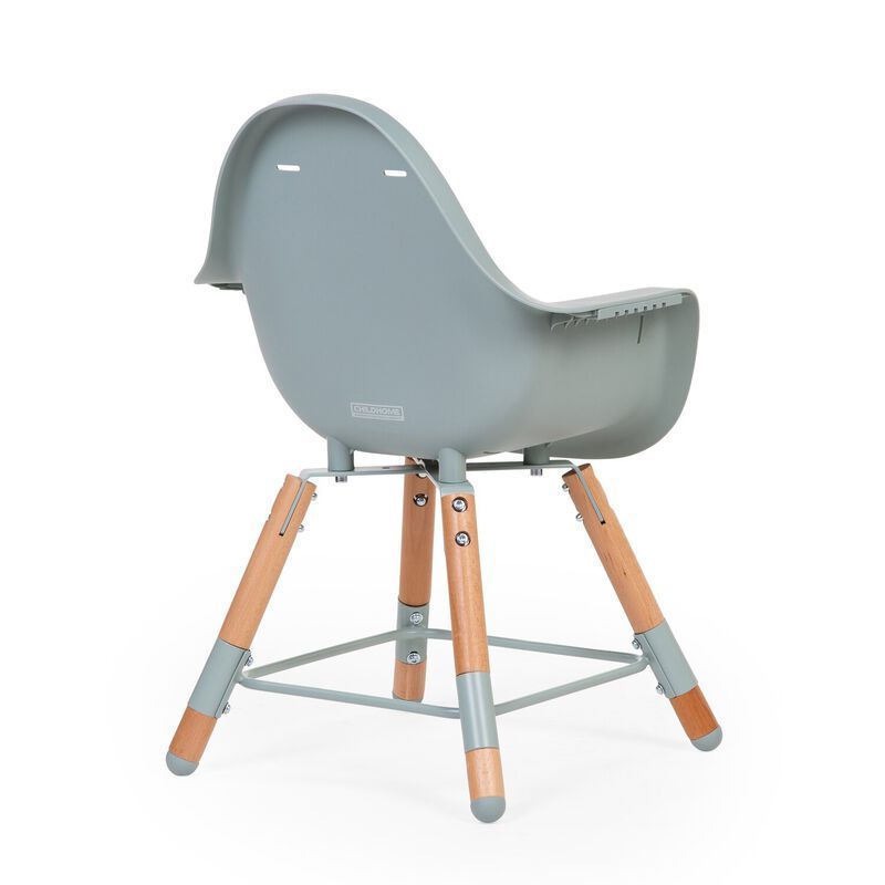 Evolu Chaise Haute - Réglable En Hauteur (50-75 Cm/*90 Cm) - Naturel Menthe (Childhome) - Image 11