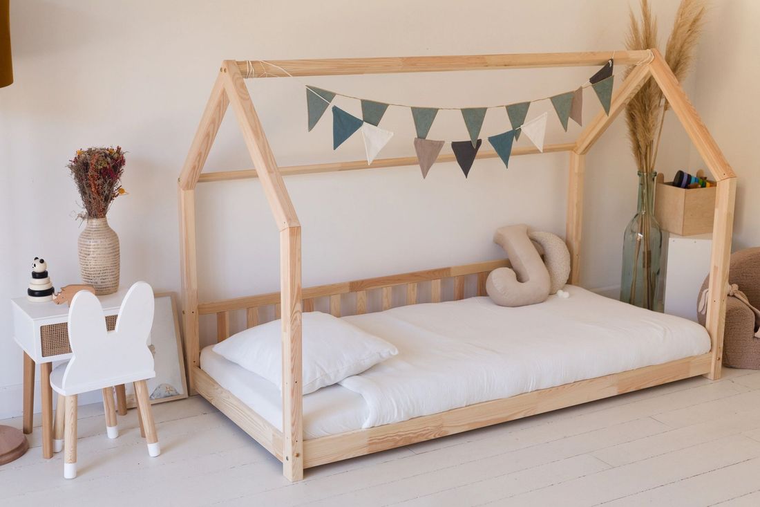 - Lit Cabane K 90x190 cm - Bois Naturel (Mon Lit Cabane) - Image 13