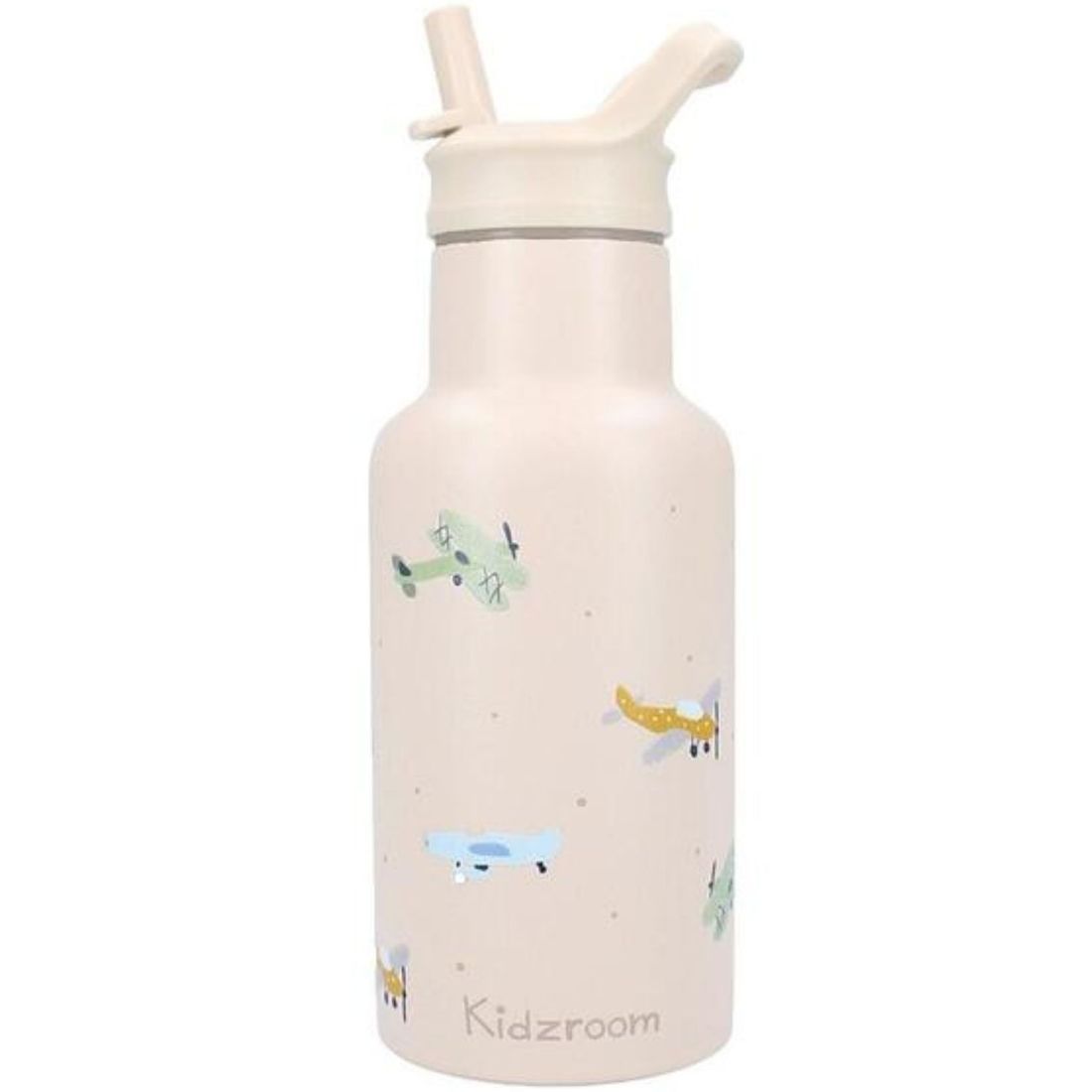Gourde Avions beige (350 ml) (Kidzroom) - Couverture