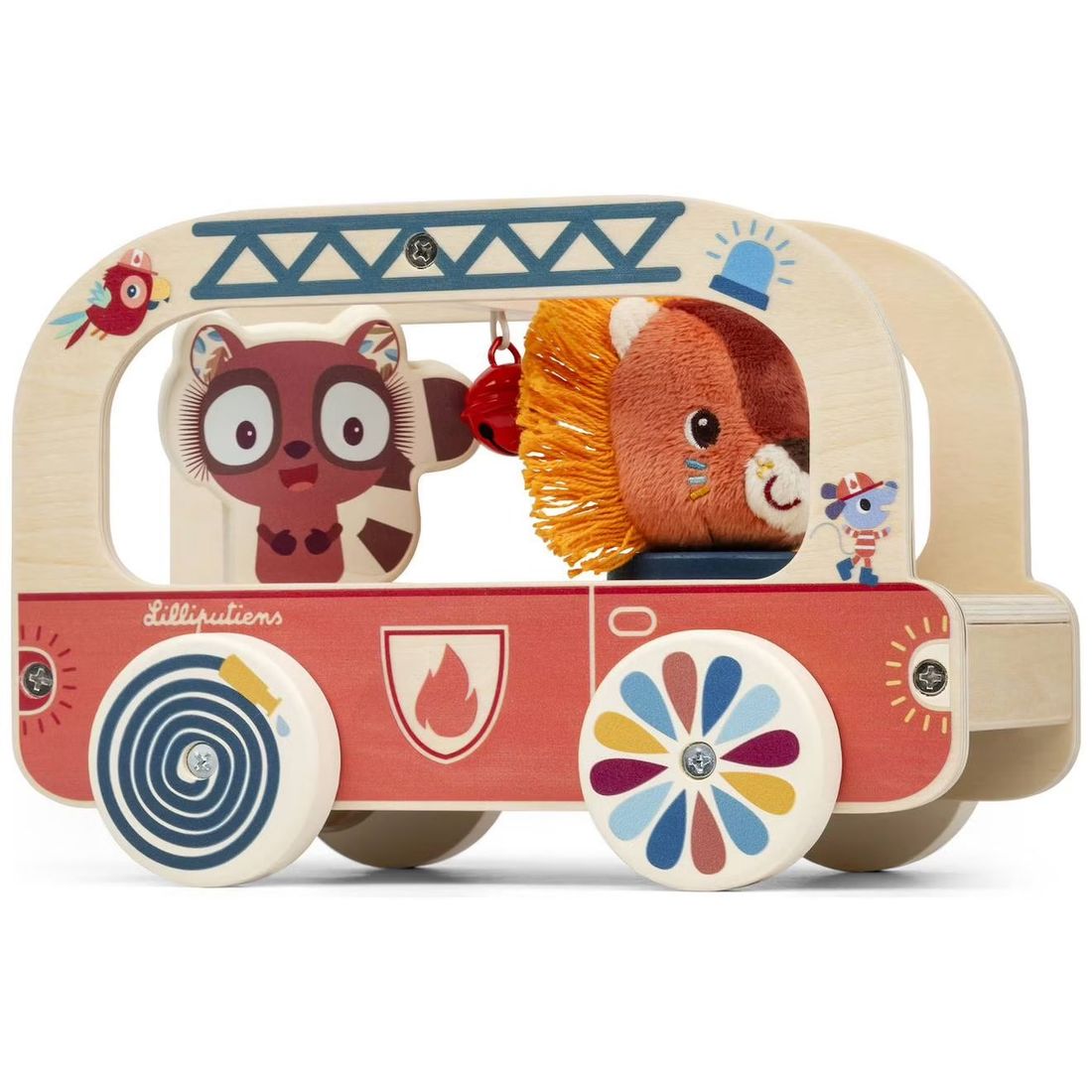 Camion De Pompier Orange, Bleu, Marron (Lilliputien) - Image 1