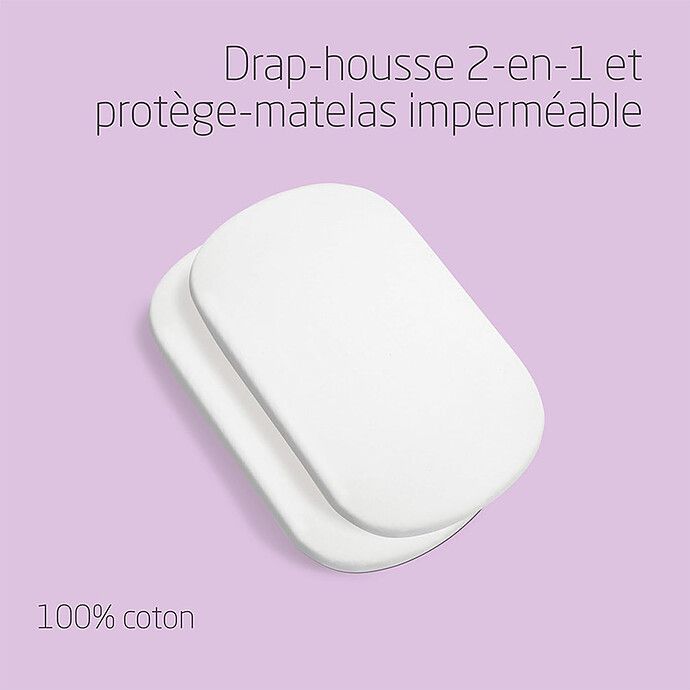 Lot de 2 Draps de Lit Cododo Iora / Iora Air / Tori - 50 x 80,5 cm (Maxi-Cosi) - Image 2