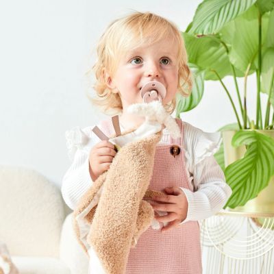 Maxi doudou attache sucette Teddy Ours Caramel (Nattou) - Image 3