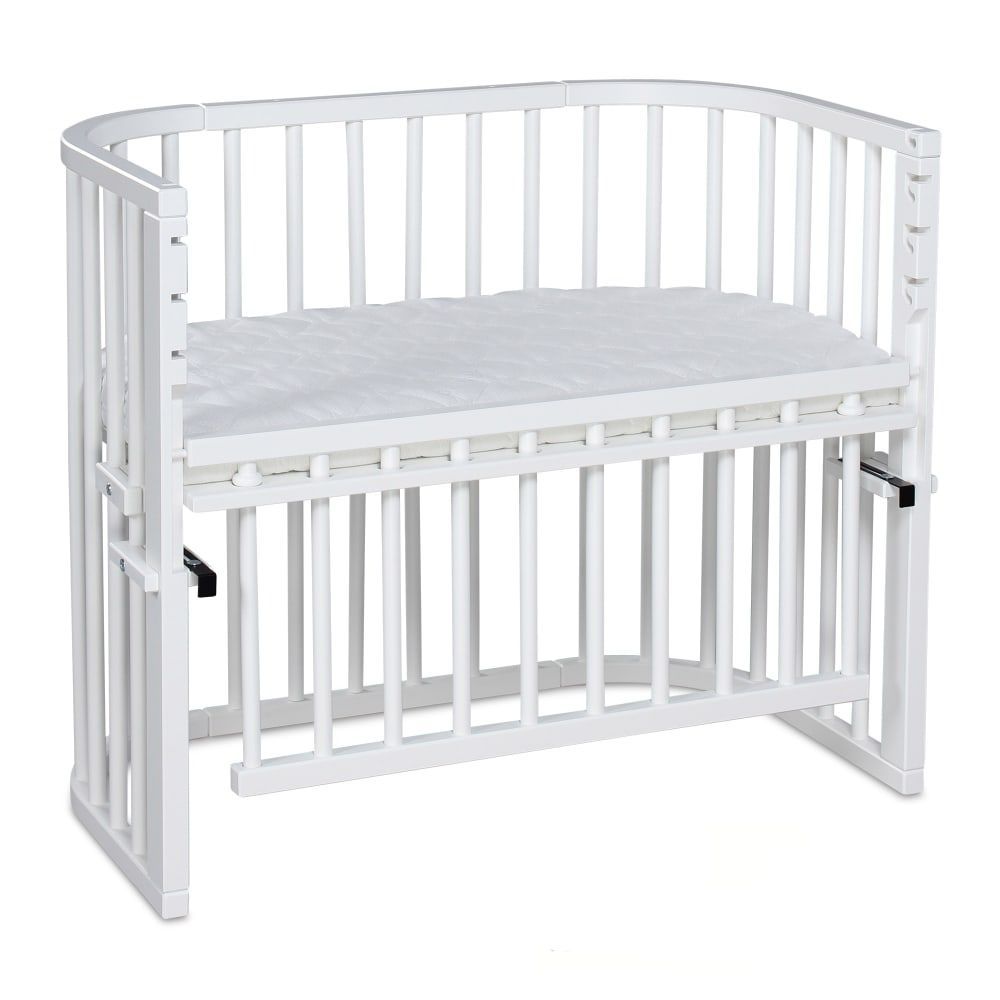 Grand lit berceau cododo blanc avec matelas - maxi comfort + (BABYBAY) - Couverture