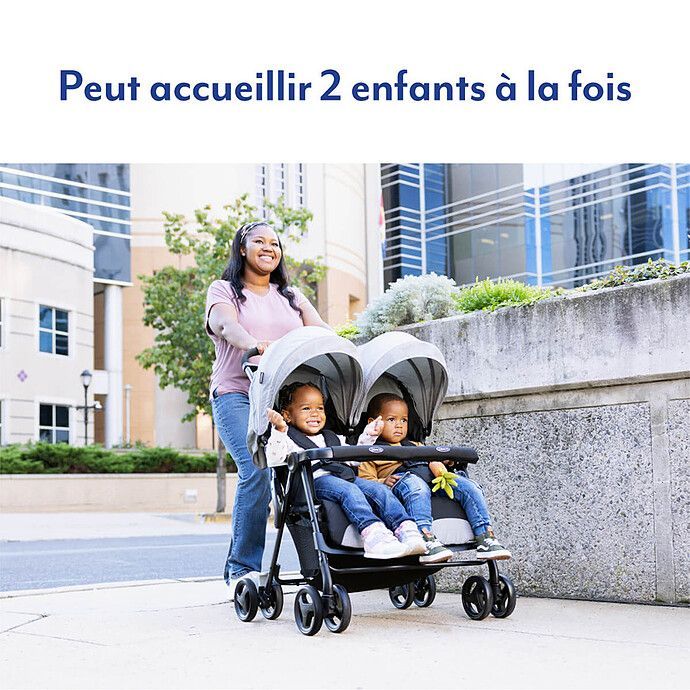 Poussette Double DuoRider - Steeple Gray (Graco) - Image 1