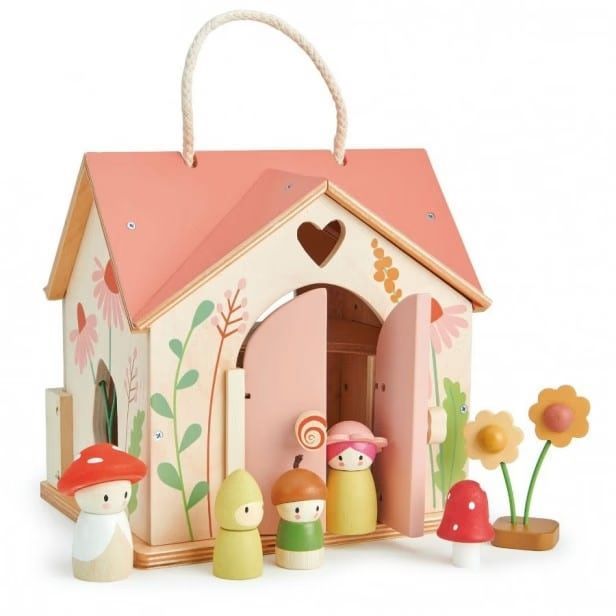 Maison de poupée en bois rosewood (Tender Leaf Toys) - Image 1
