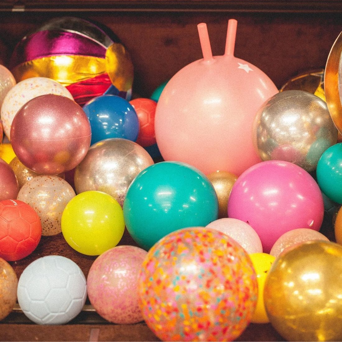 Ballon bulles Argent (10 cm) (Ratatam) - Image 1