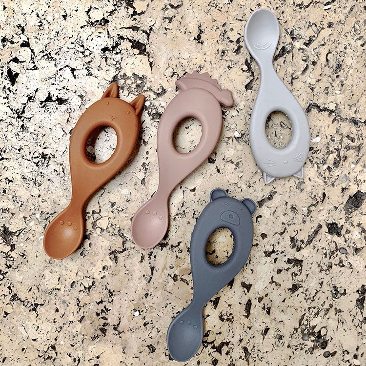 Lot de 4 cuillères en silicone Liva rose mix (Liewood) - Image 6